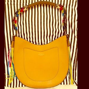 Henri Bendel rainbow fringe bag new with receipt